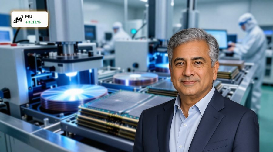 Advanced semiconductor fab producing Micron HBM for AI data center GPUs amid surging demand