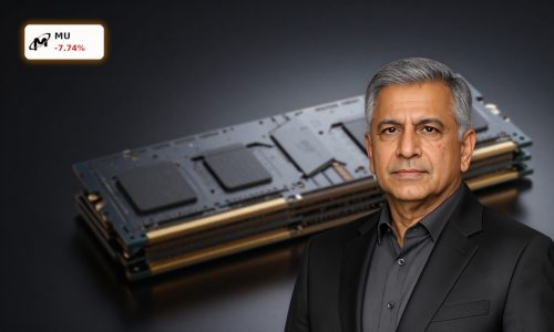 Micron HBM4 memory stack close-up after NVIDIA certification amid MU stock sell-off