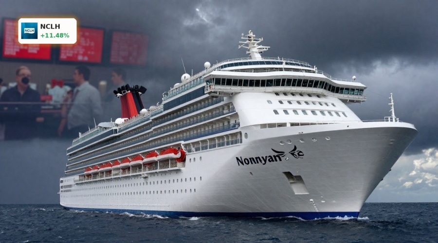 Norwegian Cruise Line ship against stormy sky symbolizing rising Norwegian Cruise Line Debt risk.