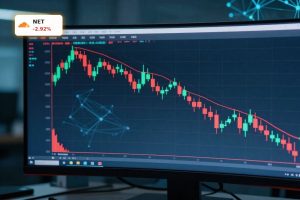 Cloudflare AI Security stock reaction with NET price chart dipping 2.9% amid Wiz deal and Mesh launch news