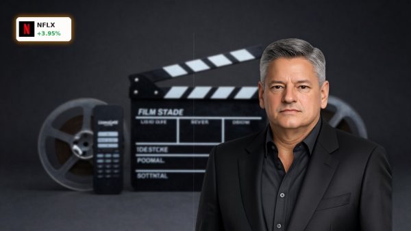 Netflix Merger focus shifts to Lionsgate with cinematic film reel and studio clapperboard on dark background