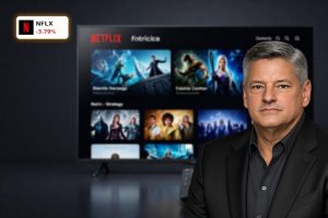 Netflix Strategy highlighted by premium streaming interface and remote in cinematic lighting