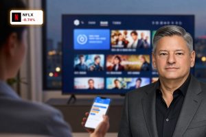 Netflix Price Hike concept with streaming user reviewing higher subscription costs on TV and smartphone