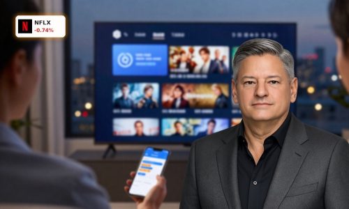 Netflix Price Hike concept with streaming user reviewing higher subscription costs on TV and smartphone