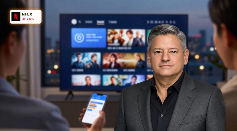 Netflix Price Hike concept with streaming user reviewing higher subscription costs on TV and smartphone