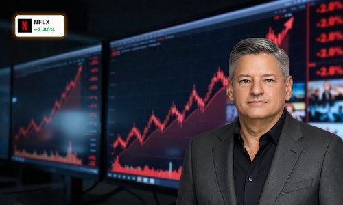 Netflix Price Hike reflected in a rising stock chart on trading screens