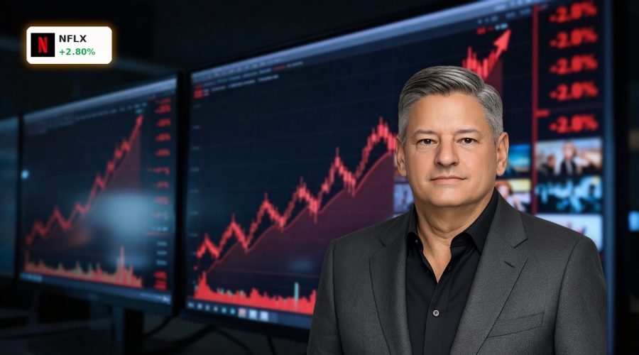 Netflix Price Hike reflected in a rising stock chart on trading screens