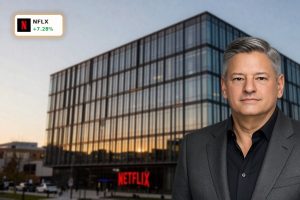 Netflix Merger fallout reflected at modern Netflix HQ as investors drive NFLX stock higher