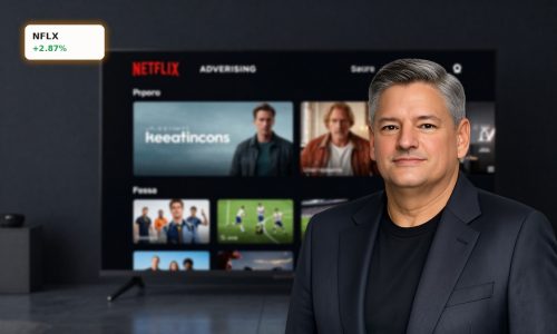 Netflix Advertising interface on a smart TV highlighting streaming ads and sports