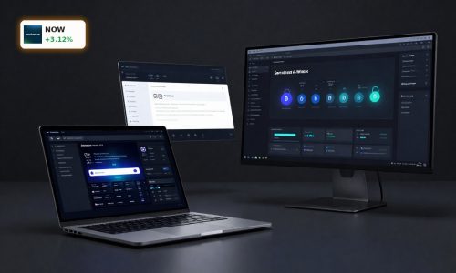 ServiceNow Earnings highlighted by premium AI workflow and security platform dashboard
