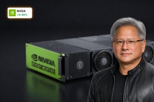 High-end NVIDIA data center GPUs symbolizing NVIDIA AI Strategy and Nemotron 3 Super infrastructure