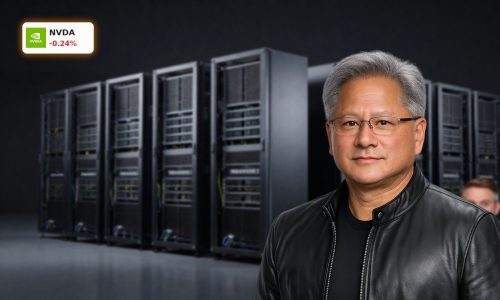 NVIDIA AI Strategy highlighted by Blackwell and Vera Rubin data center servers in a premium rack-scale setup