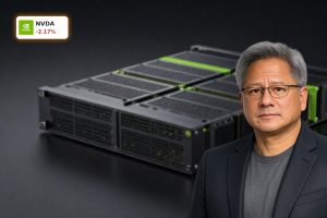 High-end data center hardware showcasing NVIDIA AI Infrastructure demand boom