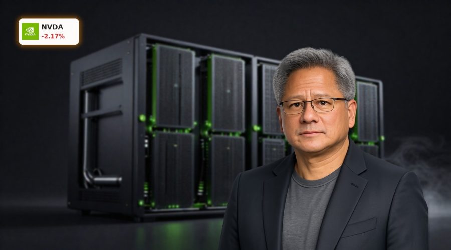 Liquid-cooled NVIDIA AI factory servers symbolizing NVIDIA AI Strategy with Vera Rubin platform