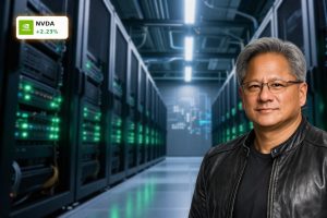 High-end AI data center powered by NVIDIA AI Infrastructure GPU servers and networking.