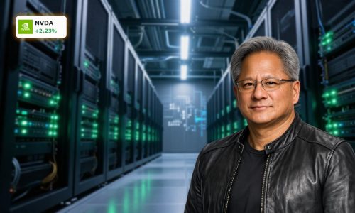 High-end AI data center powered by NVIDIA AI Infrastructure GPU servers and networking.