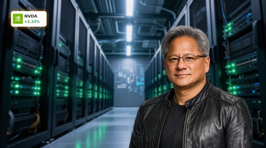 High-end AI data center powered by NVIDIA AI Infrastructure GPU servers and networking.