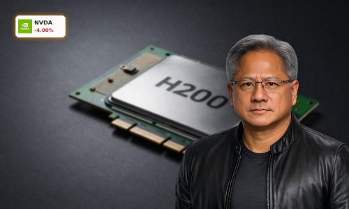 NVIDIA China Approval focus with H200 AI chips and data center GPUs under dramatic lighting