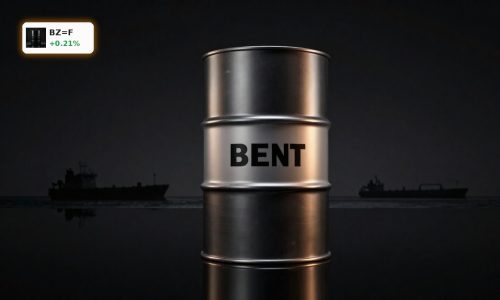 Brent Crude Iran War Analysis concept with oil barrel near Strait of Hormuz chokepoint