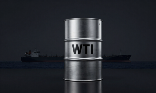 WTI Oelpreis surge symbolized by premium oil barrel and tanker near Strait of Hormuz