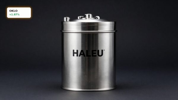 Oklo Fuel Deal HALEU nuclear fuel canister staged to represent domestic U.S. supply for advanced reactors