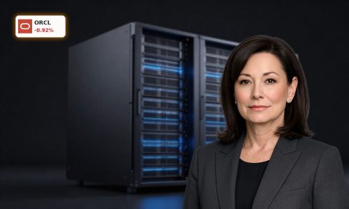 High-end Oracle AI data center servers symbolizing Oracle AI Investments and rising debt risk