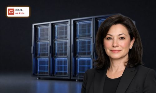 Oracle Earnings driven by AI cloud growth highlighted with premium data center servers