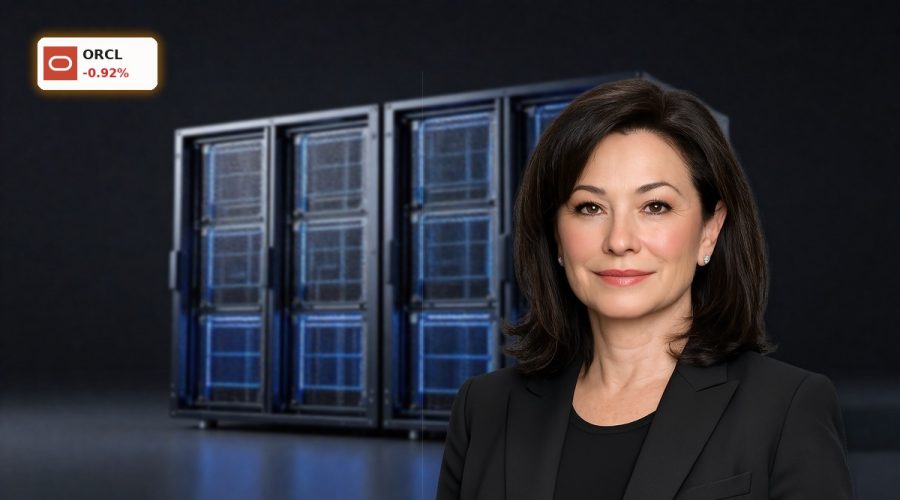 Oracle Earnings driven by AI cloud growth highlighted with premium data center servers