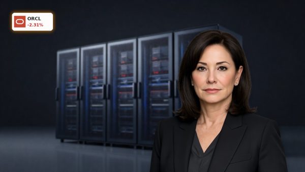 Oracle AI Infrastructure server hardware staged to reflect OCI data center expansion and enterprise cloud buildout