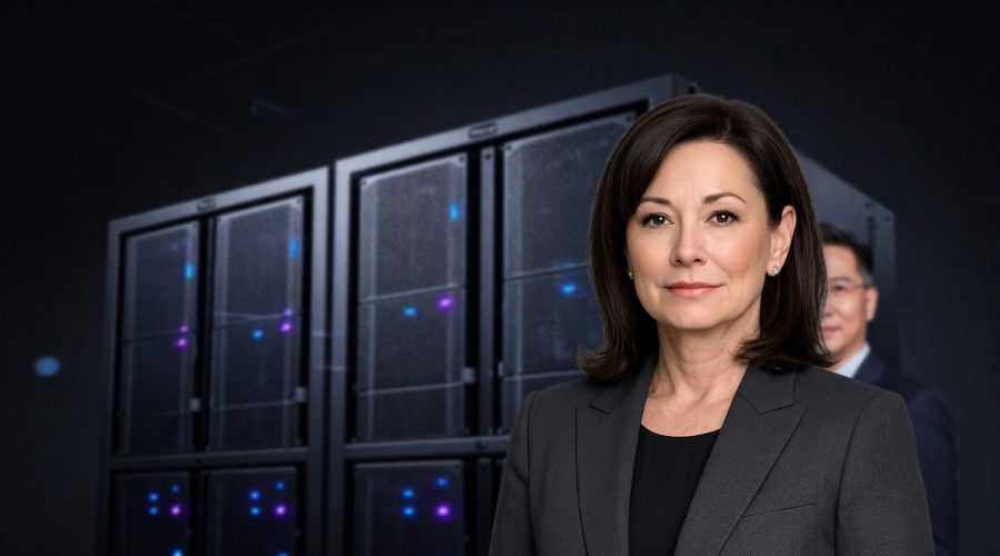 High-end data center servers and GPUs representing Oracle AI Infrastructure growth and rising debt risk