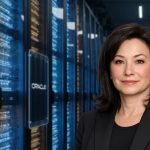 A massive high-tech data center representing Oracle AI Spending on cloud infrastructure.