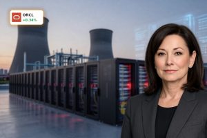 High-end AI data center symbolizing Oracle AI Strategy cloud and $16B infrastructure expansion