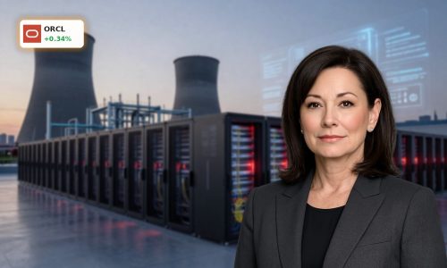 High-end AI data center symbolizing Oracle AI Strategy cloud and $16B infrastructure expansion