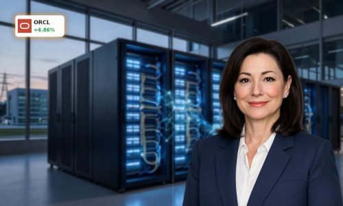 High-end AI cloud data center illustrating Oracle Cloud Strategy and multicloud infrastructure growth.