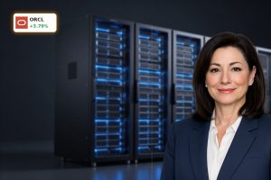 Oracle AI Contracts powering premium cloud servers in a dark data center