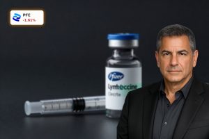 Pfizer Lyme vaccine vial and syringe symbolizing over 70% efficacy Phase 3 VALOR data