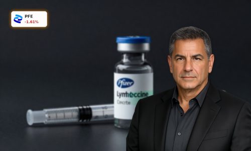 Pfizer Lyme vaccine vial and syringe symbolizing over 70% efficacy Phase 3 VALOR data