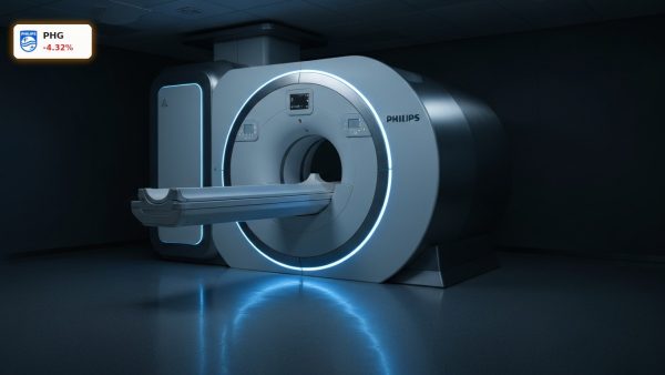 High-tech MRI scanner representing Philips Earnings and diagnostic medical equipment business.
