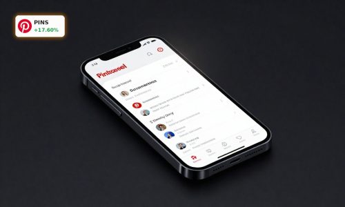 Pinterest Earnings Q1 beat illustrated by premium smartphone app display