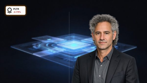 Palantir Upgrade highlights AIP enterprise AI platform with premium dark product-style visualization