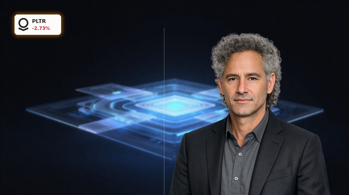 Palantir Upgrade highlights AIP enterprise AI platform with premium dark product-style visualization