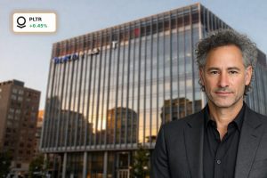 Palantir Mortgage Platform highlighted at Palantir HQ, symbolizing AI-driven mortgage automation for lenders