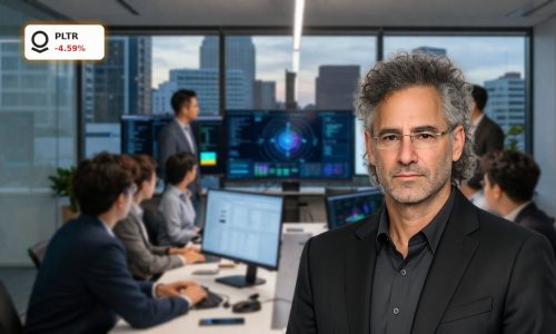 Palantir Bain Partnership team designing enterprise AI strategy in a modern consulting boardroom