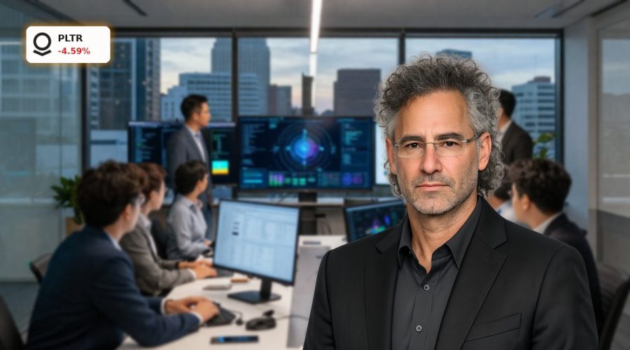 Palantir Bain Partnership team designing enterprise AI strategy in a modern consulting boardroom