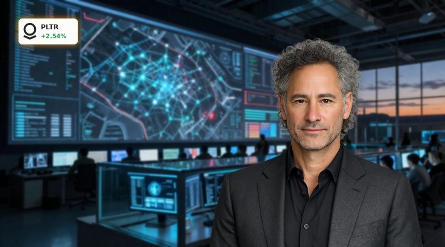 High-tech military command center using Palantir AI Defense analytics during a critical operation.