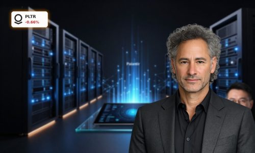Palantir Earnings highlighted by premium AI data platform and secure government cloud visuals