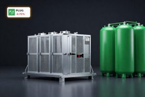 Hydrogen fuel cells and tanks symbolizing Plug Power Turnaround and margin recovery