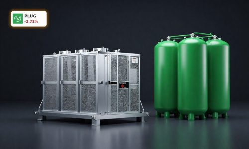 Hydrogen fuel cells and tanks symbolizing Plug Power Turnaround and margin recovery