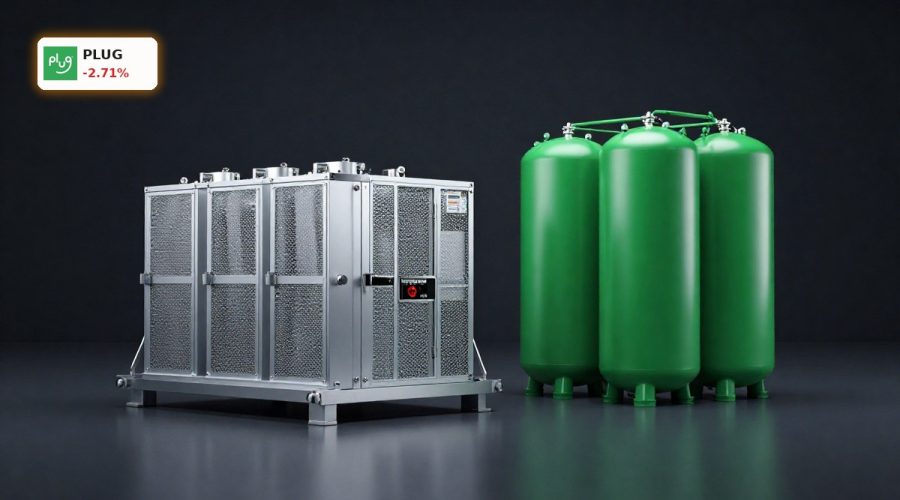 Hydrogen fuel cells and tanks symbolizing Plug Power Turnaround and margin recovery