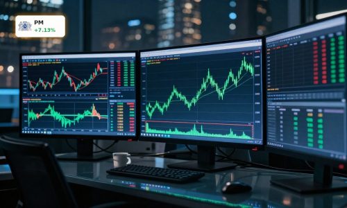 Philip Morris Earnings spark sharp post-report stock price jump on trading screens.